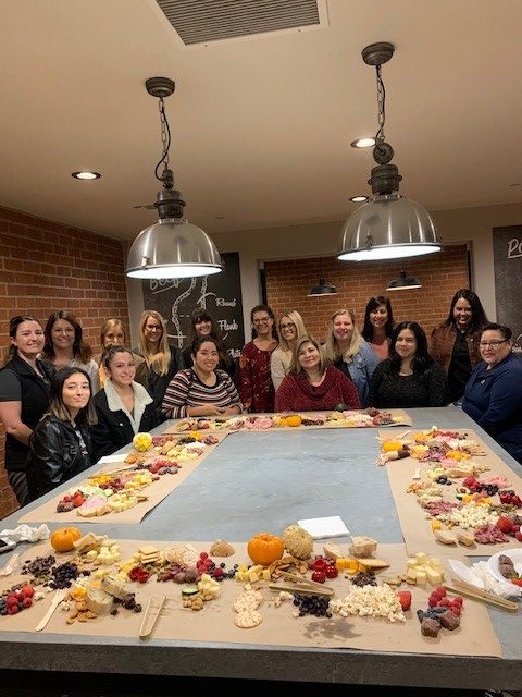 Women of JD Food gather to learn Charcuterie and Grazing table basics